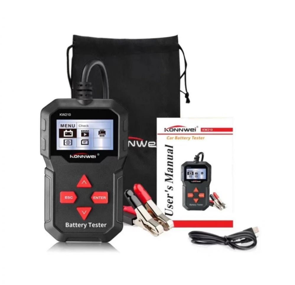 Тестер аккумулятора konnwei kw210