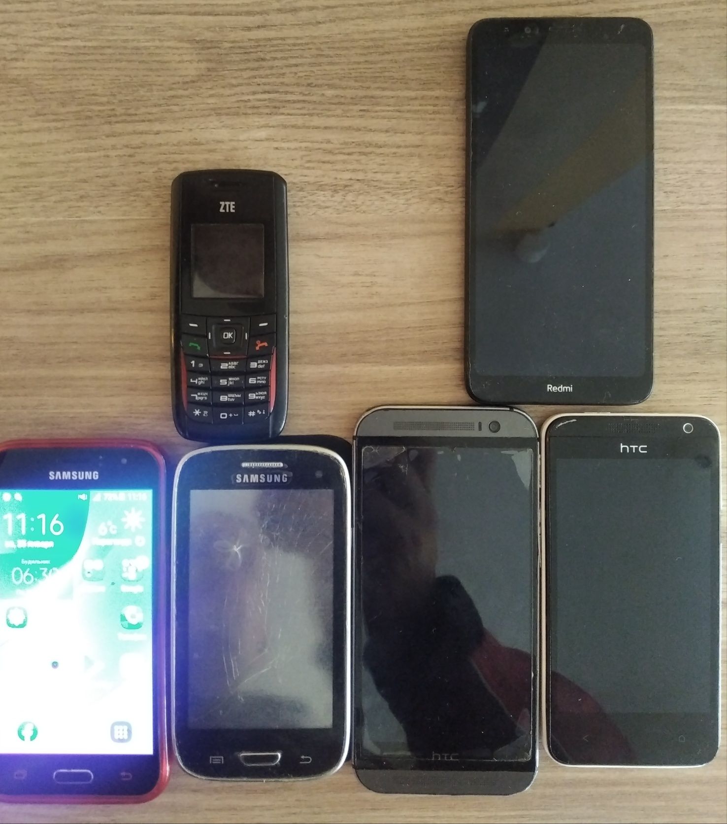 Samsung, 2-HTC, Nokia, Redmi 7-a