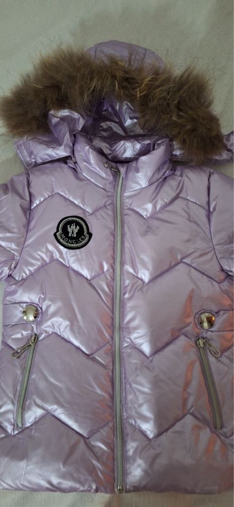 Зимний костюм Moncler на девочку 5-6 лет (рост 110см)