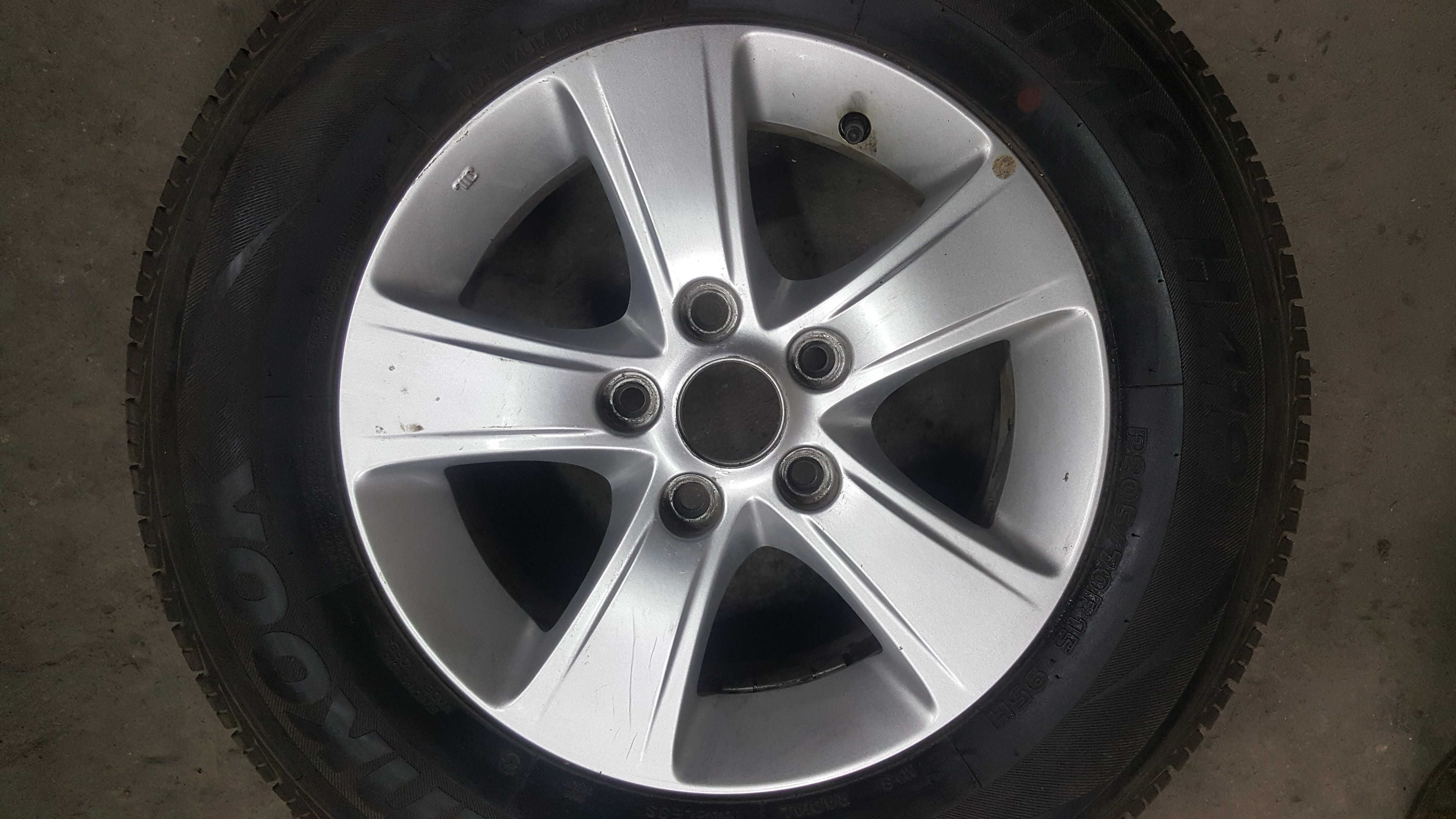 1 оригинальный титановый диск с резиной «Hankook» Ц/О: 60, 1м, 5х114.3