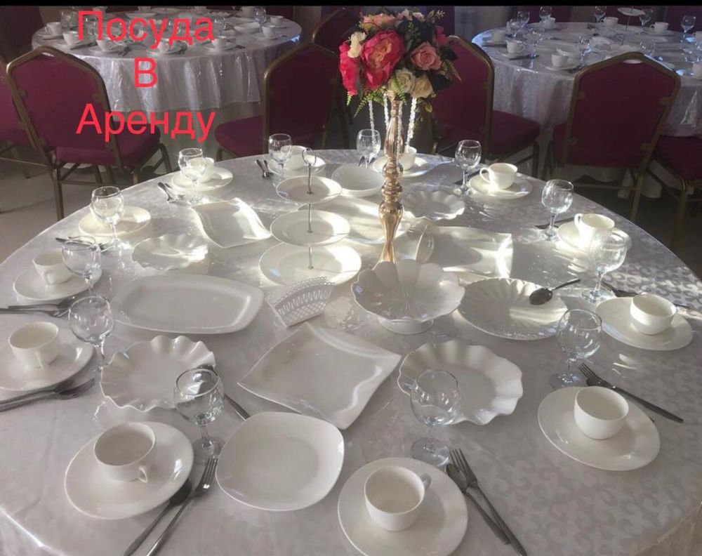 Аренда стульев,столов ,шатров посуды