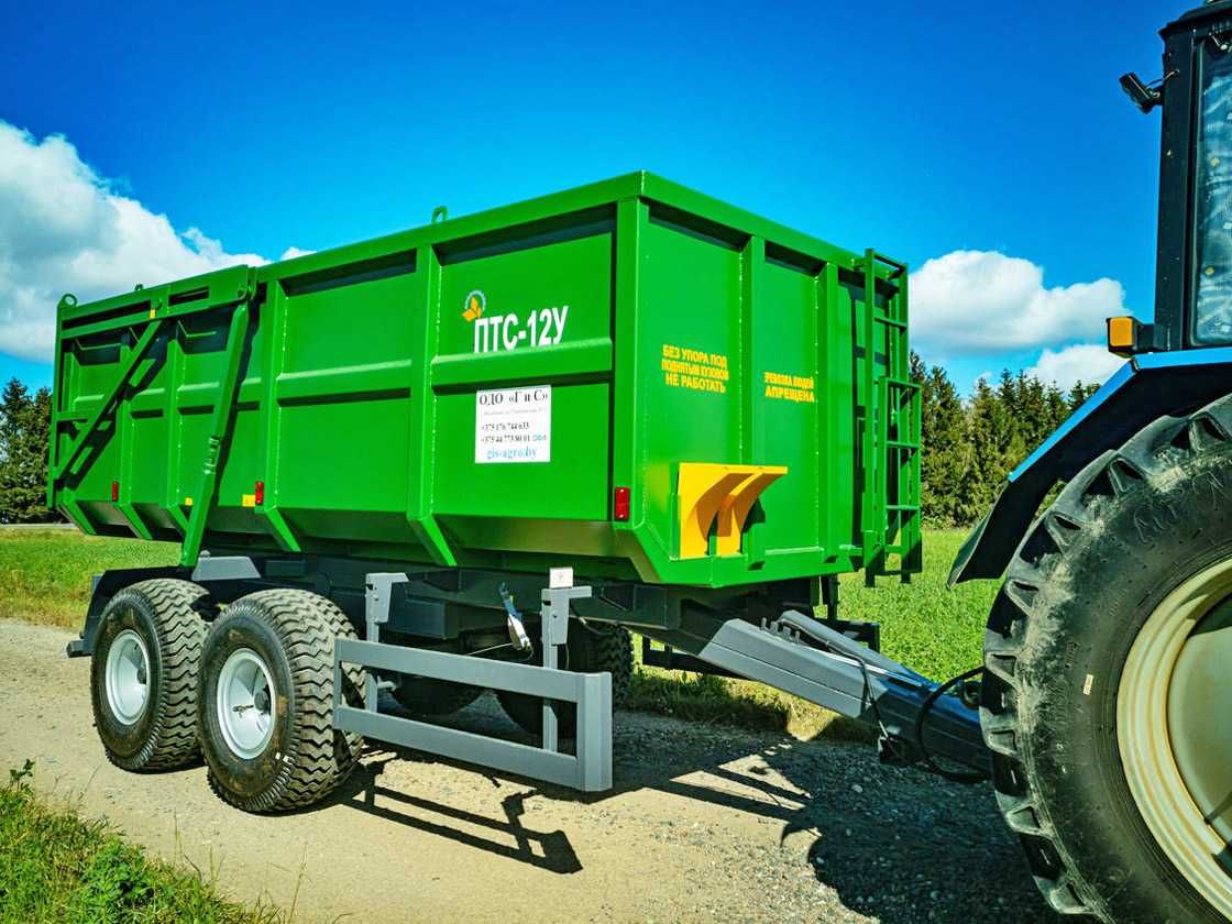 Прицепы тракторные самосвальные ПТС-12У-1 (12 тонн / 18,8 куб.м)