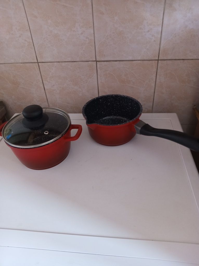 Продам новый германский набор:ковш + кастрюля 1,3 литра каждый