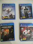Диск ps 4 minecraft, uncharted 4, Gran turismo и Horizon zero dawn