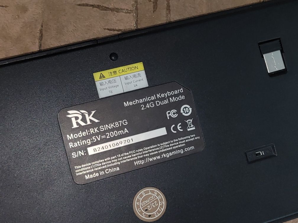 Rk sink87g беспроводная механическая клавиатура