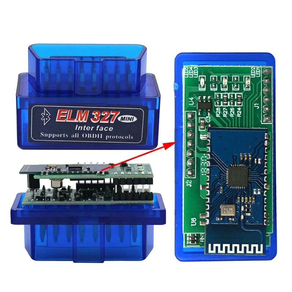 Автосканер адаптер для диагностики автомобиля ELM 327 OBD 2 Доставка