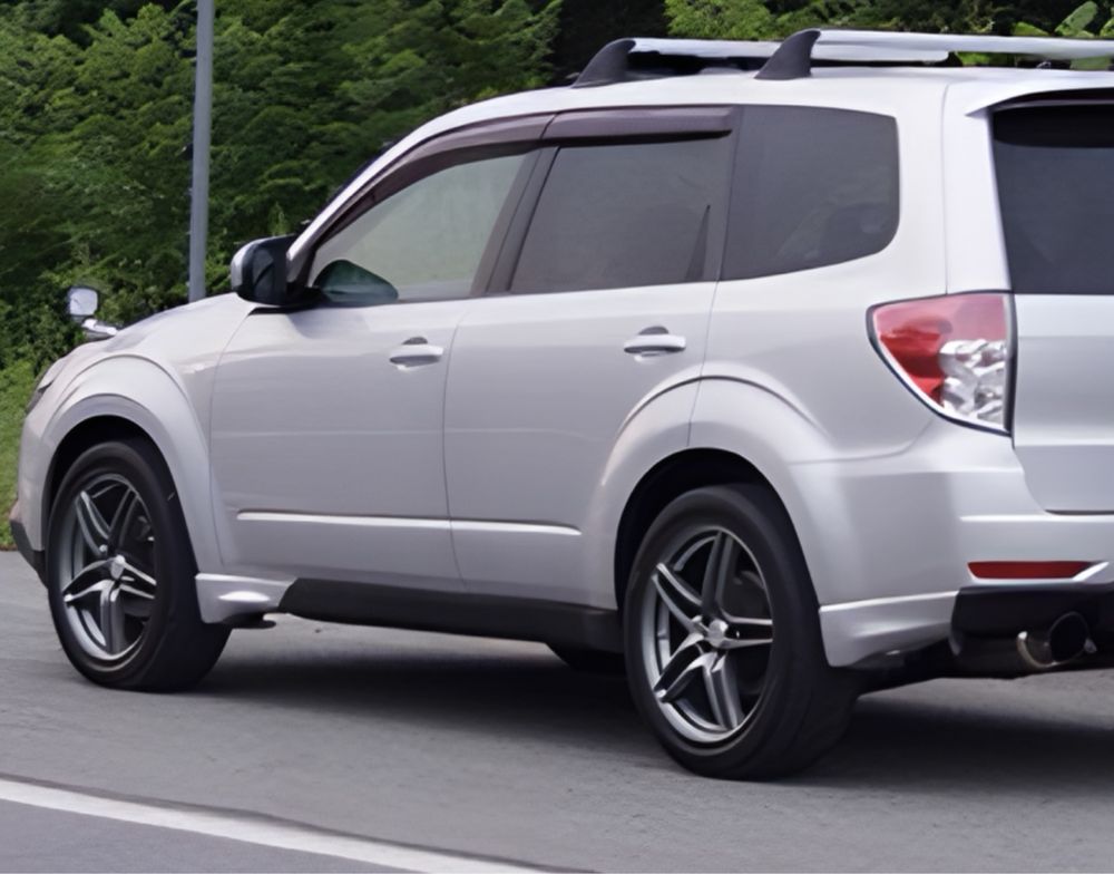Клыки на пороги и задний бампер Subaru Forester SH