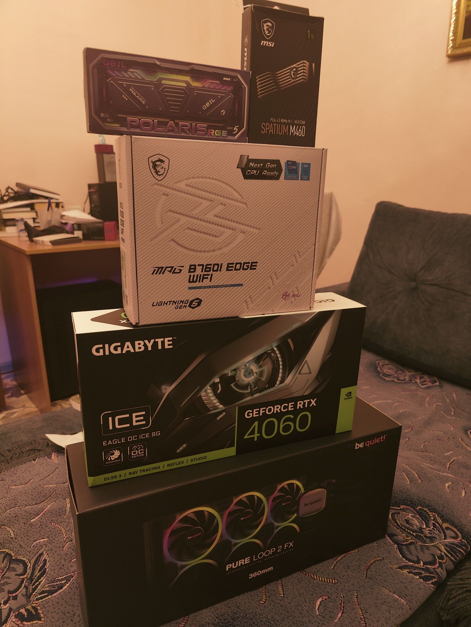Игровой ПК 2024 года I5 14600kf, RTX 4060