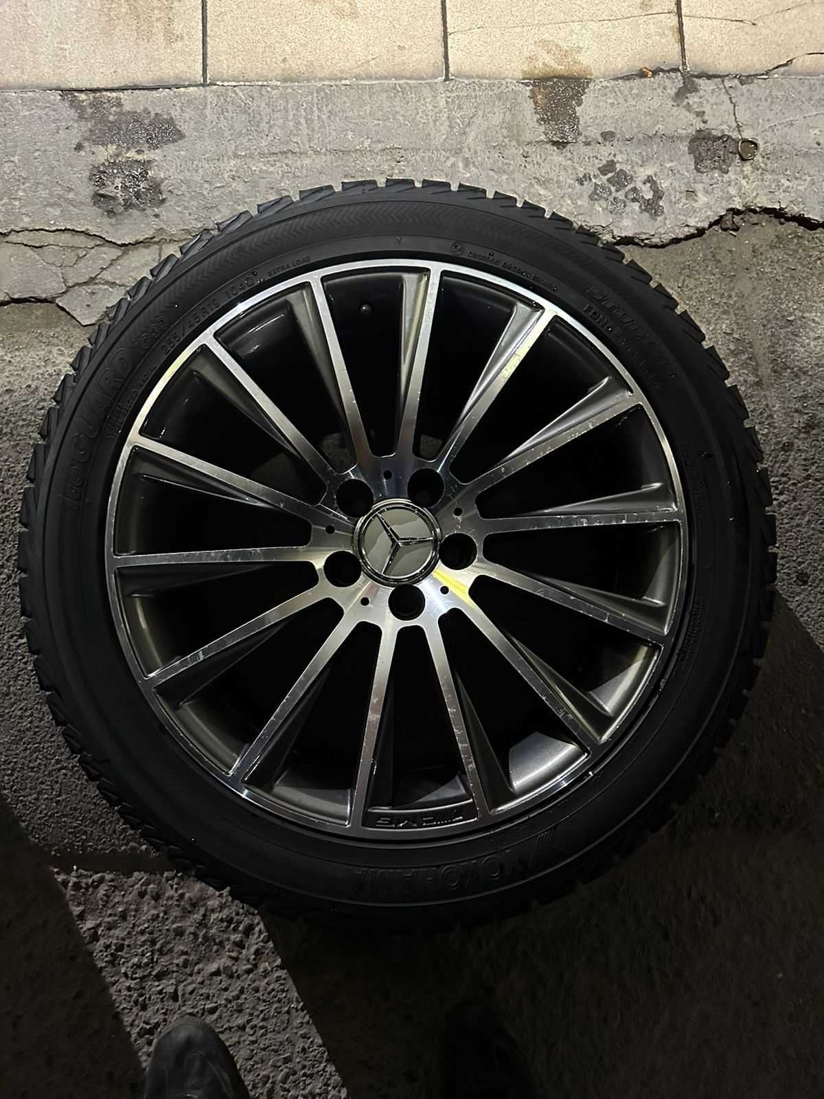Диски AMG R19 (от W222), оригинал,  с шинами Yokohama IceGuard