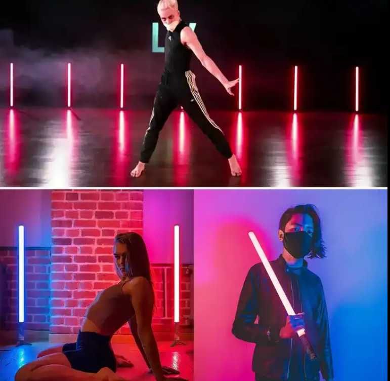 Свет для фото и видео съемок 120см + стойка + пульт (Rgb Light Stick)