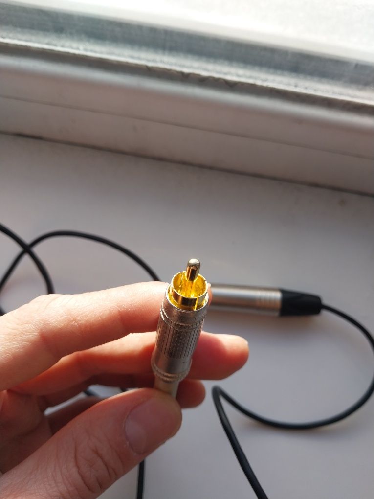 Кабель Jac 6.5 и RCA тюльпаны на мини джек