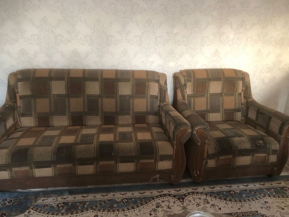 Продам диван с креслом, раскладные