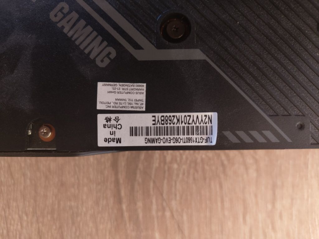 Видеокарта Gtx 1660 ti 6 gb