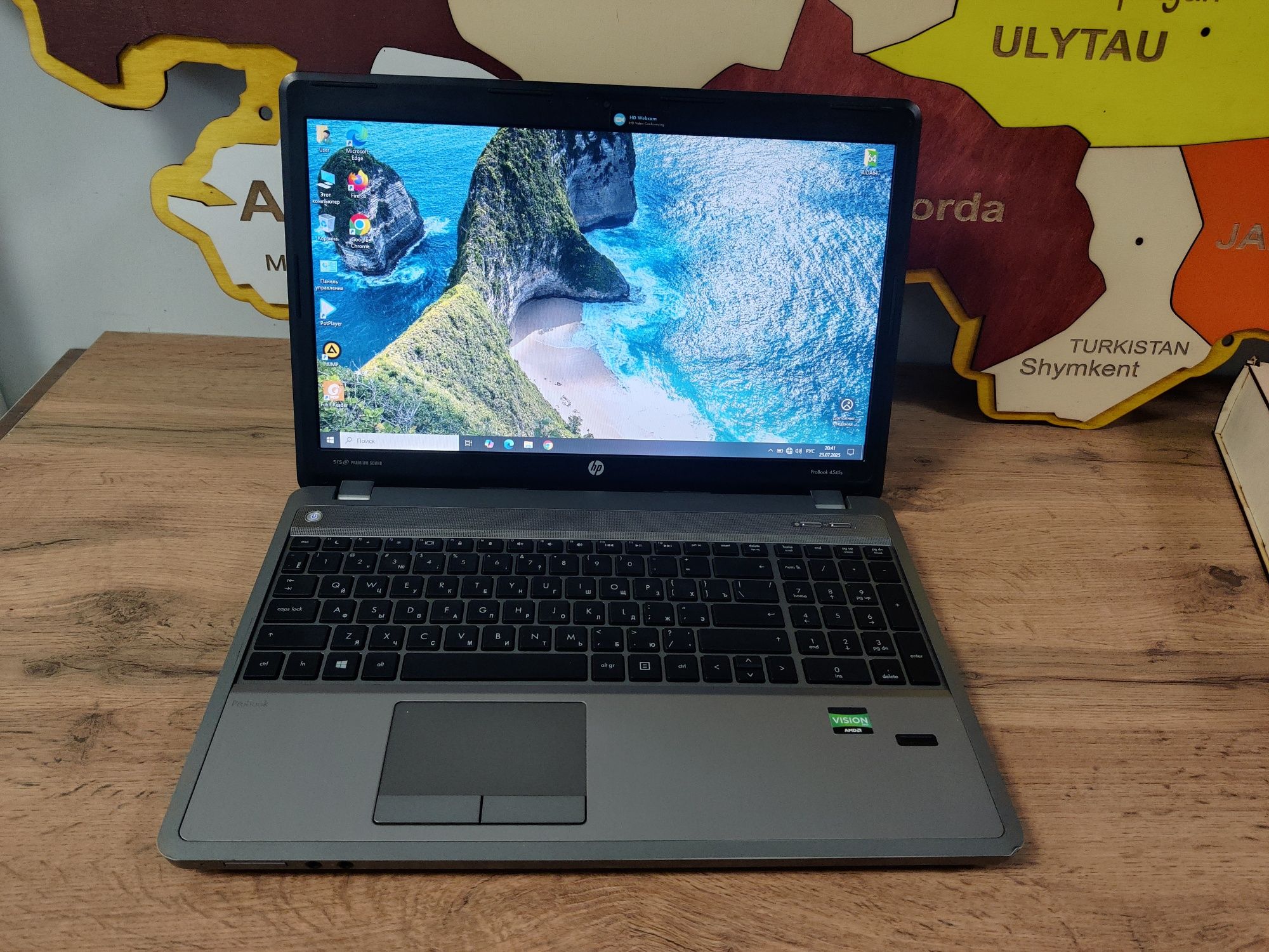 Ноутбук HP ProBook 4545s 4 ядра/8GB/SSD+HDD/Win10 в отличном состоянии