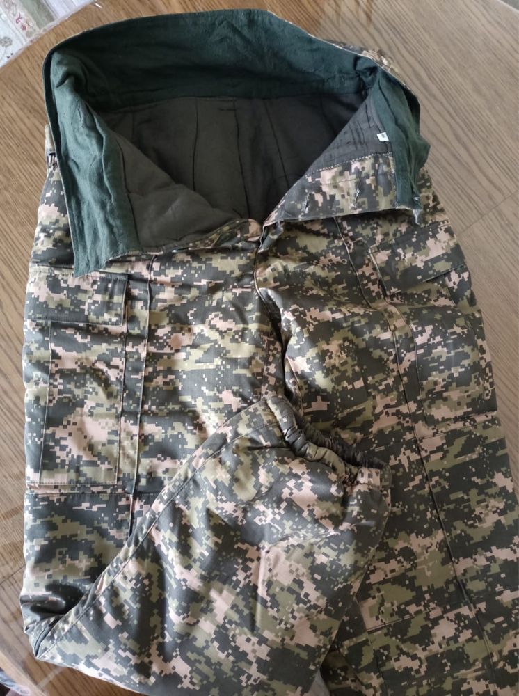 Военный бушлат с брюками