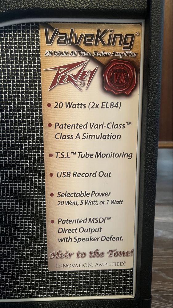 Гитарный ламповый комбоусилитель Peavey Valve King II 20 Combo