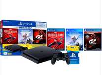 Sony playstation 4 slim с дисками и играми
