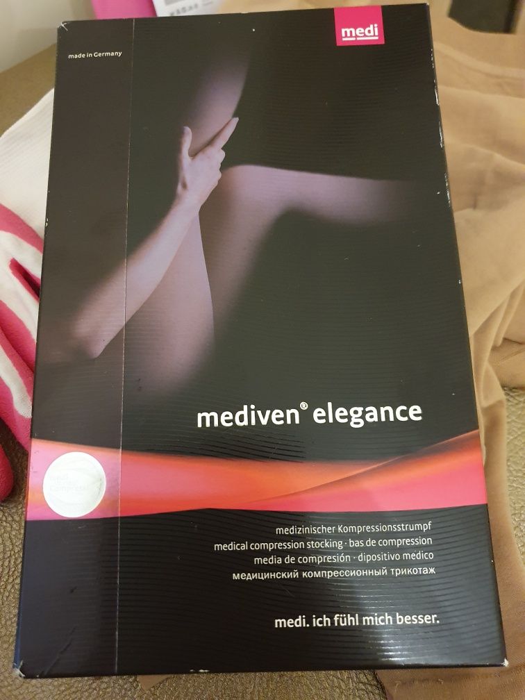 Колготки Mediven Elegance для беременных с открытым носком.