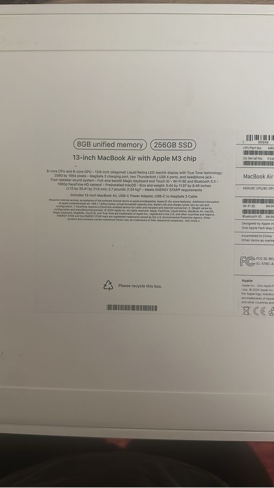 Макбук аir M3 chip