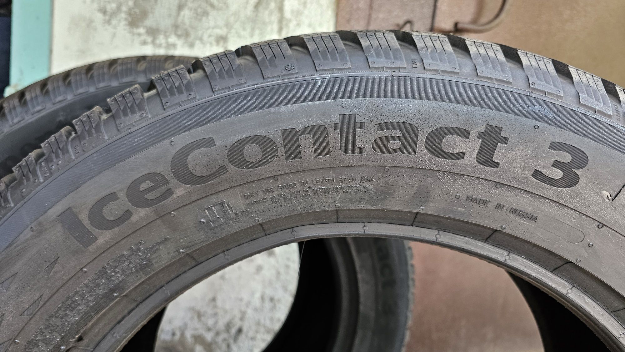 Continental Ice Contact 3, новые, шипы, комплект