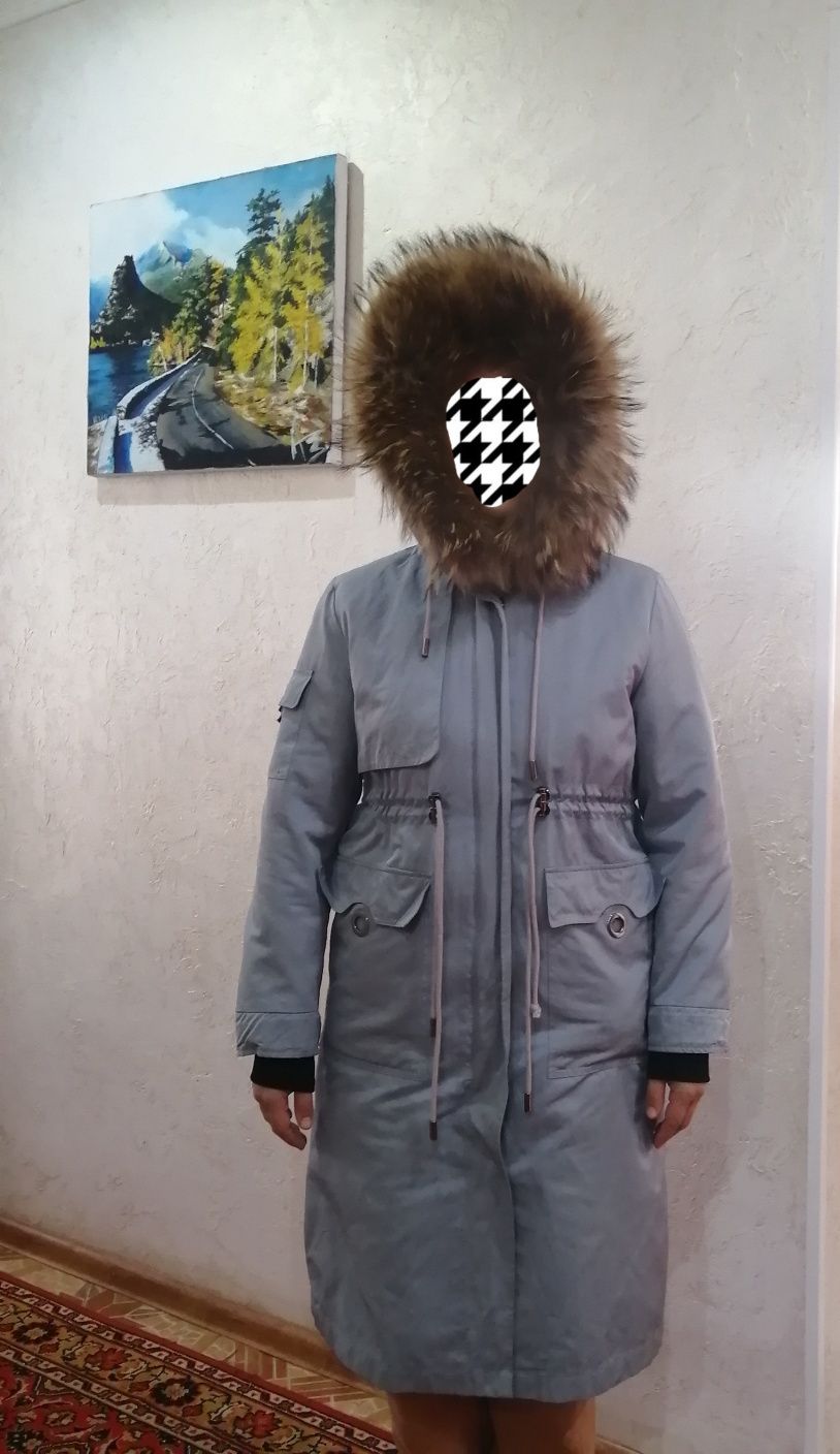 Зимняя парка, в хорошем состоянии