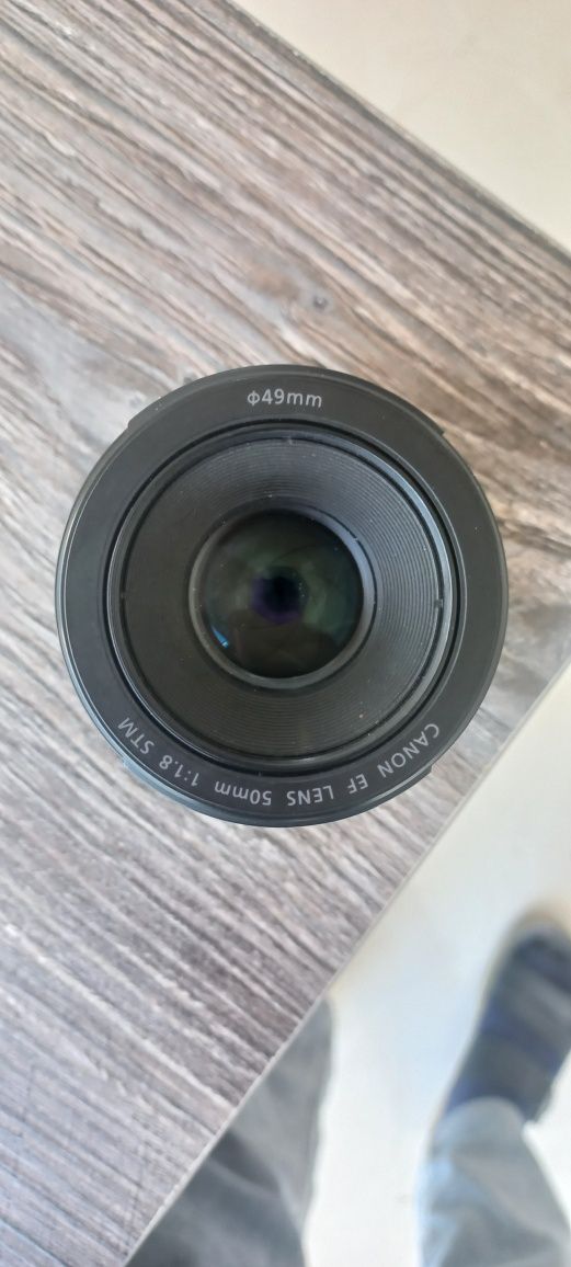 Обектив cenon 50mm 1,8 +переходник  EF–EOS  М