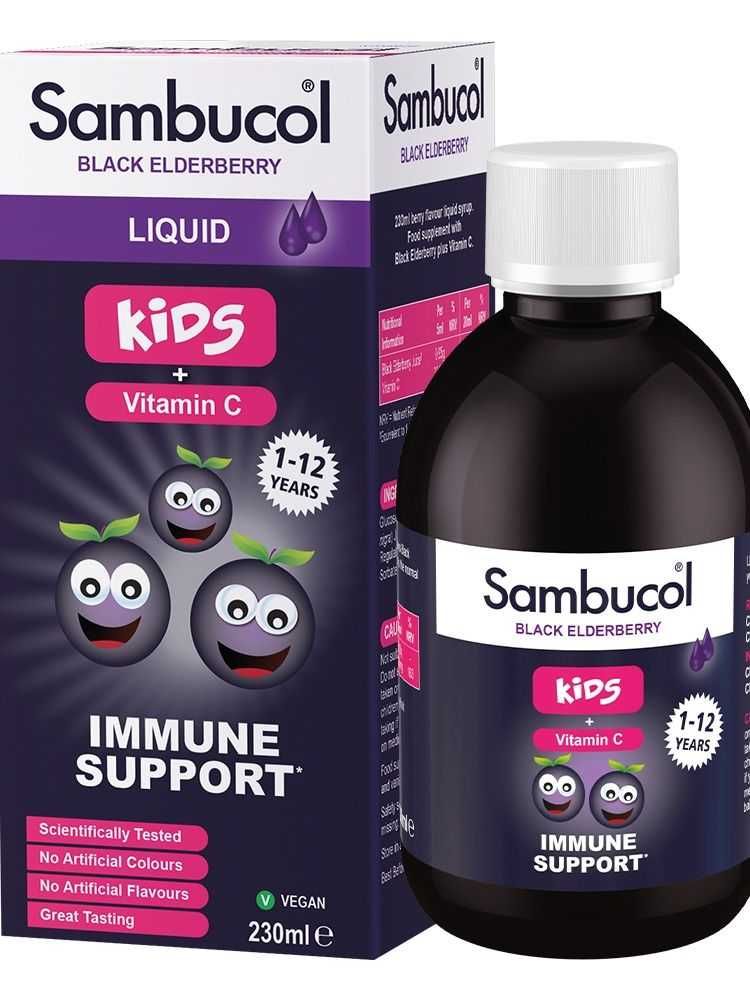 Sambucol, Сироп из черной бузины, для детей, 230 мл