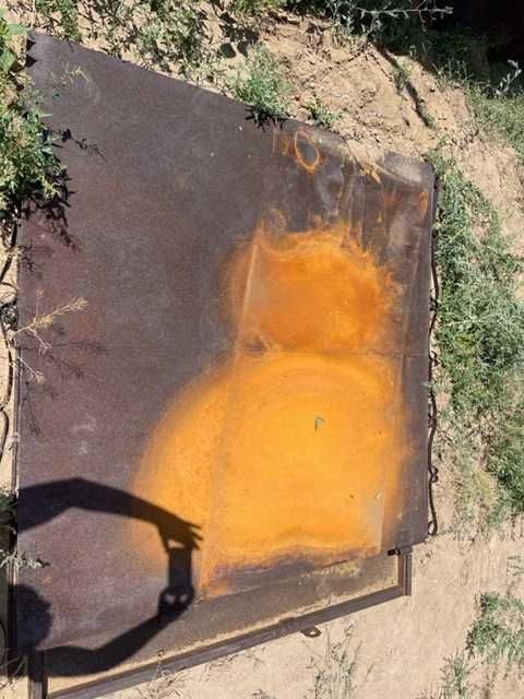 Продам ворота с калиткой из хорошего металла