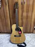 12-струнная электроакустическая гитара Fender CD-60SCE 12-string Nat!