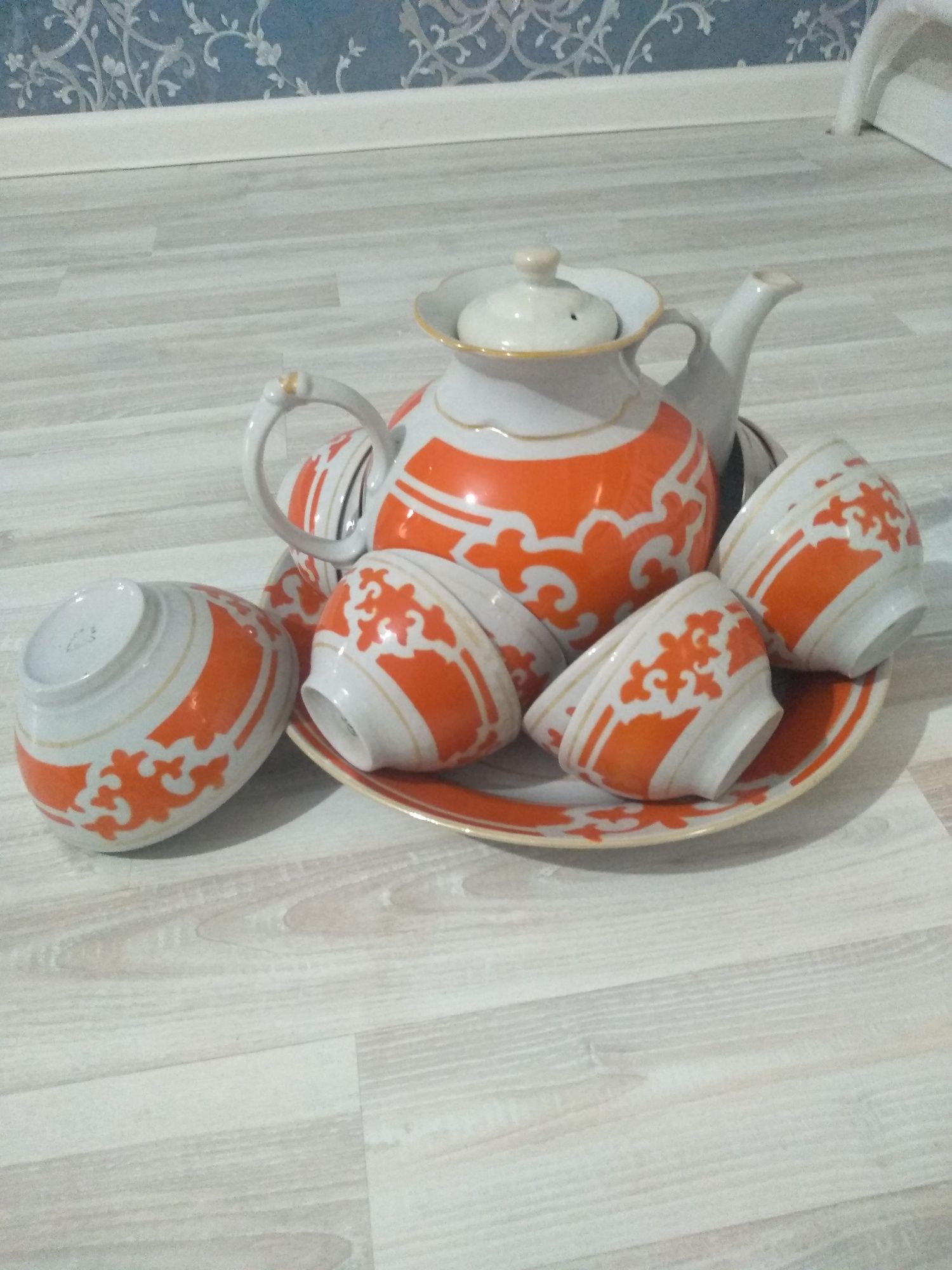 Чайный сервиз. Казахский.СССР