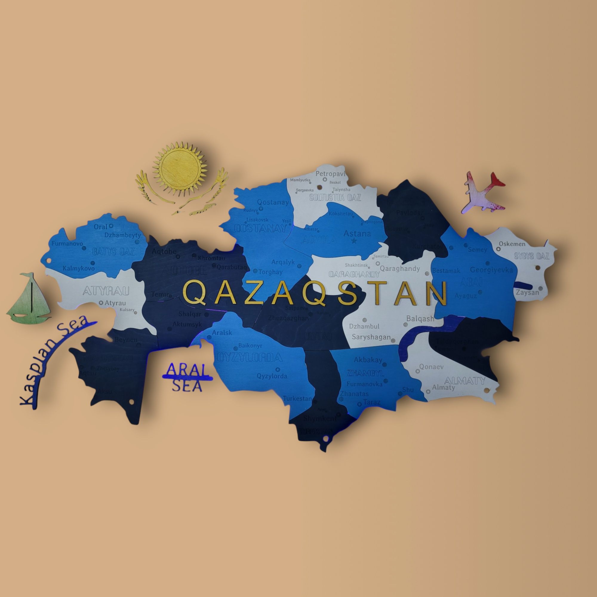 Декор Карта Казахстана