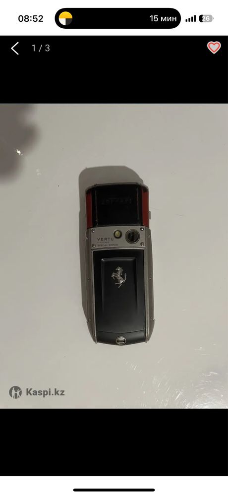 Продам Vertu A-037420 оригинал с эмблемой Ferrari.