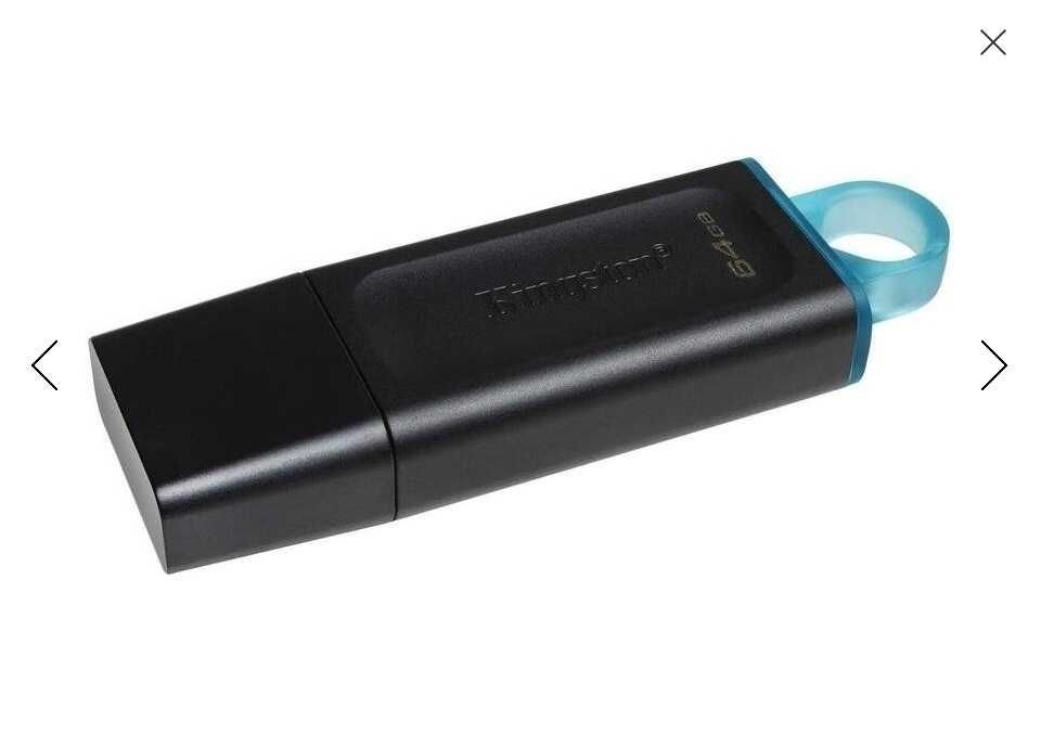 Флешка Kingston DataTraveler Exodia/64GB черный-синий flash