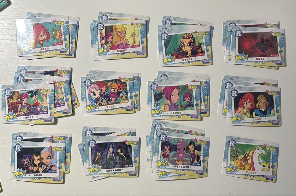 Карты winx и куклы my little pony