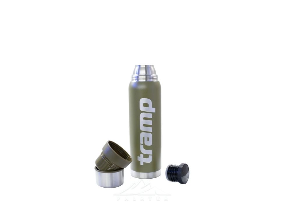 Термос Tramp 0.9л оливковый и черный, 24 часа, доставка
