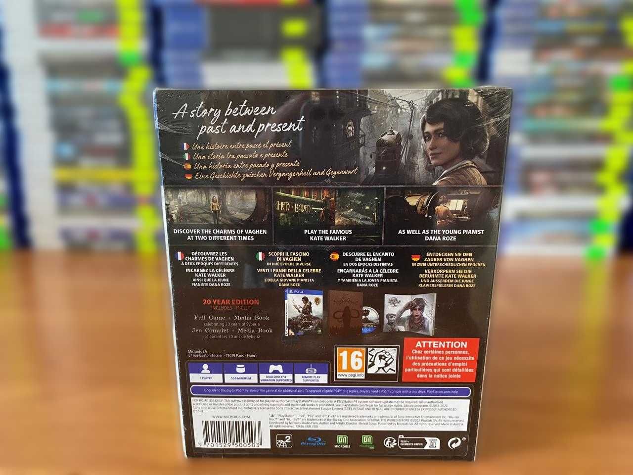 НОВЫЙ диск Syberia The World Before 20 Year Edition/Сибирь PS4/PS5