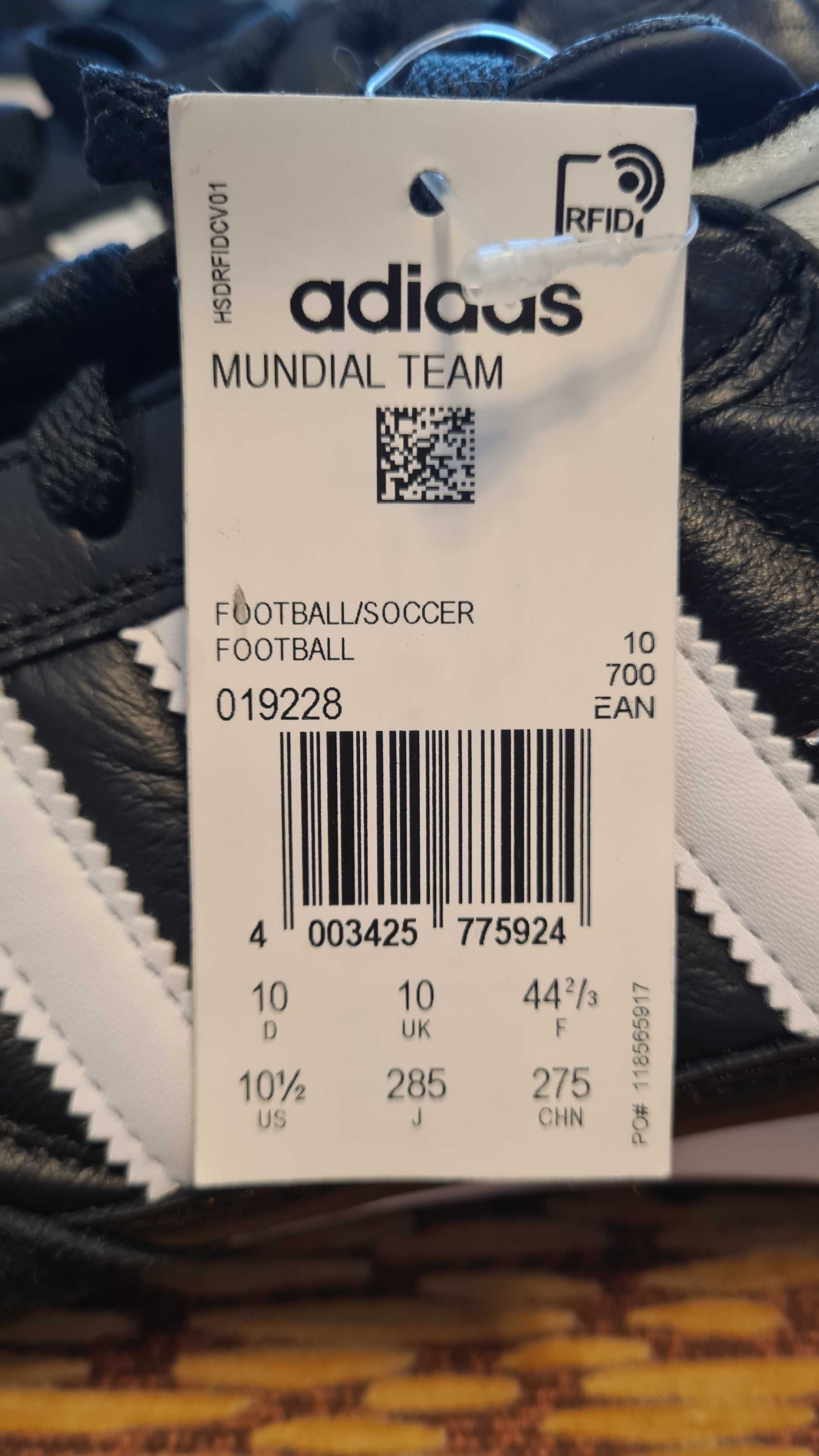 Шиповки Adidas Mundial Team 019228,  новые, размер 10,5 US