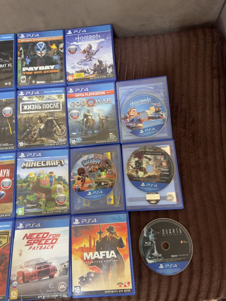 Игры на дисках Playstation 4 ps 5 пс Ufc 3 Fifa23 Gta V человек паук