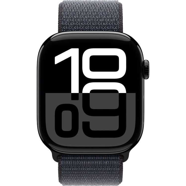 Apple Watch Series 10 42mm Jet Black Aluminum Case Black Sport Band