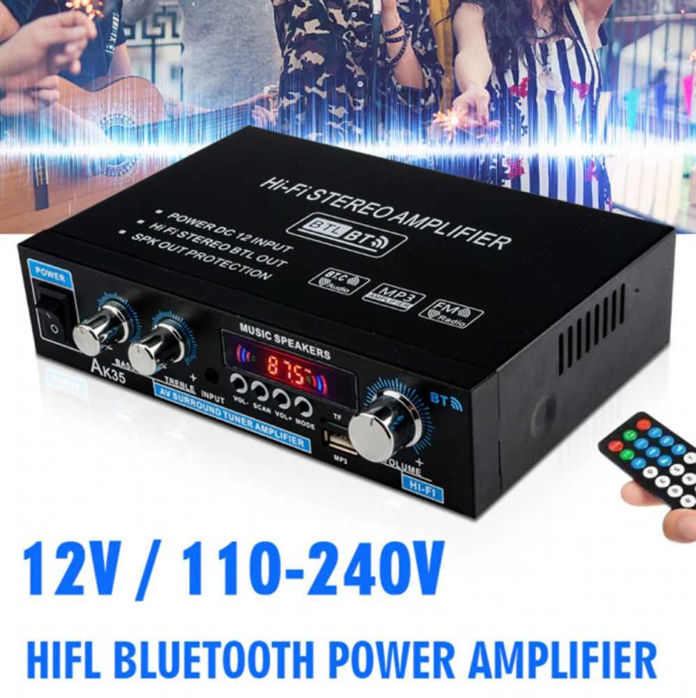 Усилитель звука цифровой домашний(Авто)AK35, 800Вт, 110-240В,Bluetooth