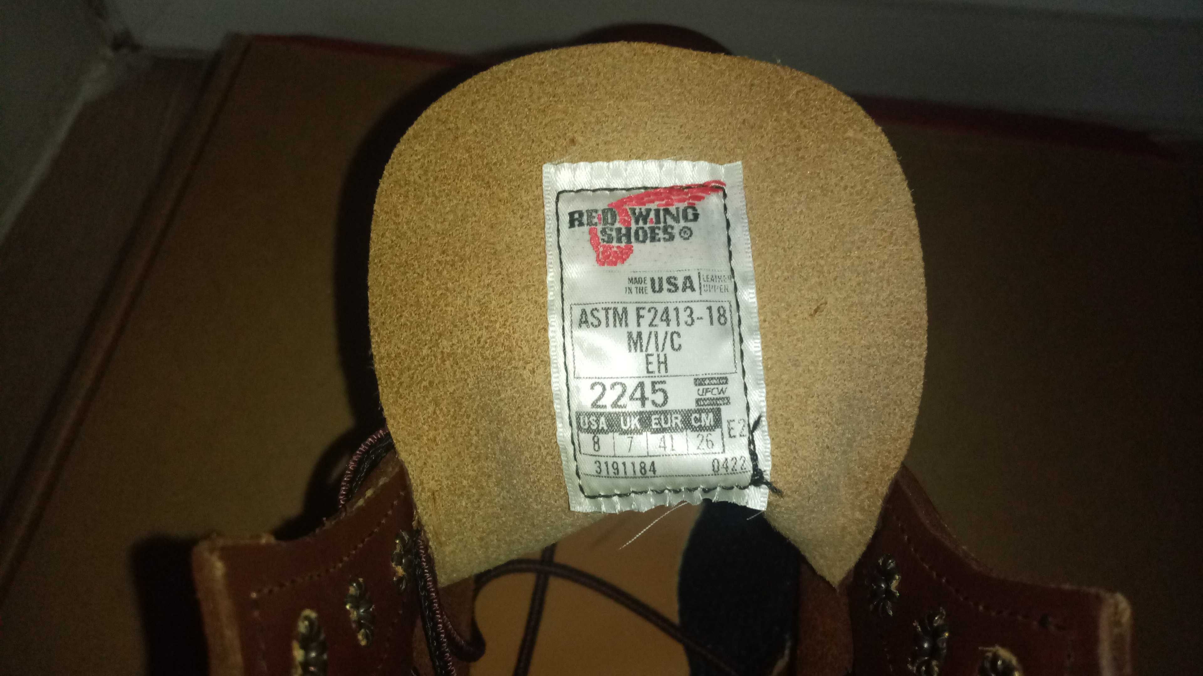 Кожанные ботинки red wing новые в коробке