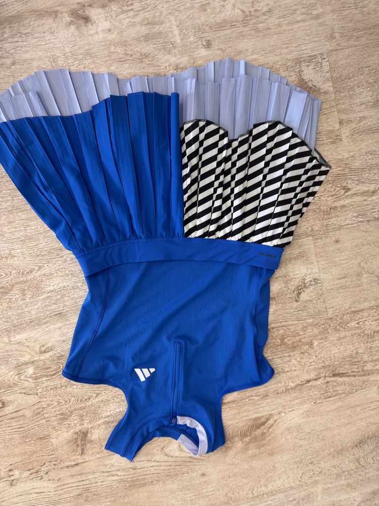 Adidas aeroready, теннисное платье спортивное , леотард + юбка
