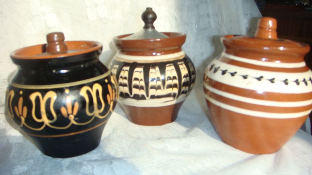 керамические чашки, большая глубокая и мелкие, набор