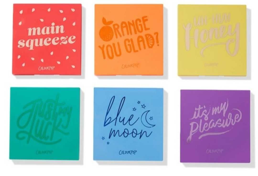 Палетки бренда ColourPop. Dream big. made in California