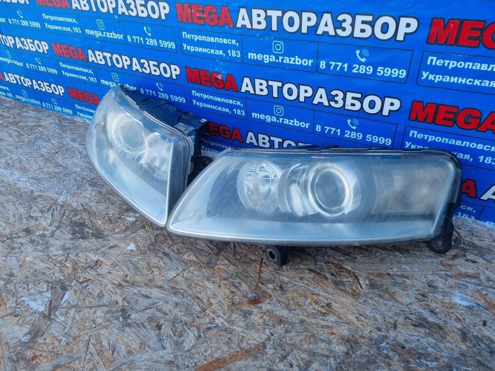 Фары на audi A6C6.