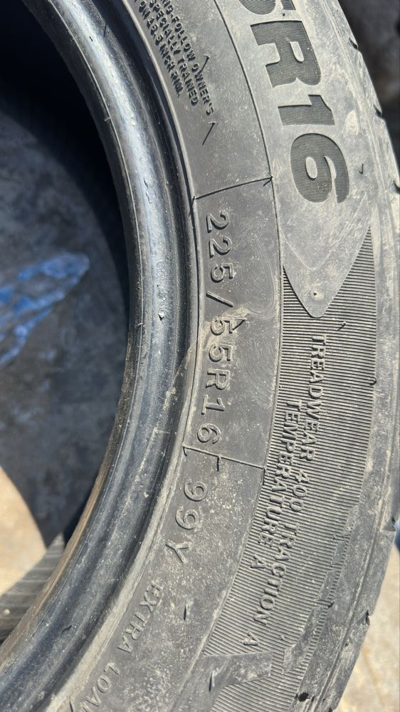 Шины лето 225.55.r16 в хорошем состояний