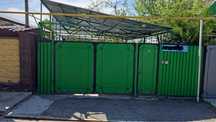 Продам ворота распашные зеленого цвета