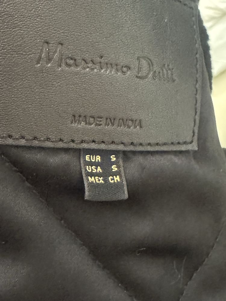 Куртка кожа massimo dutti