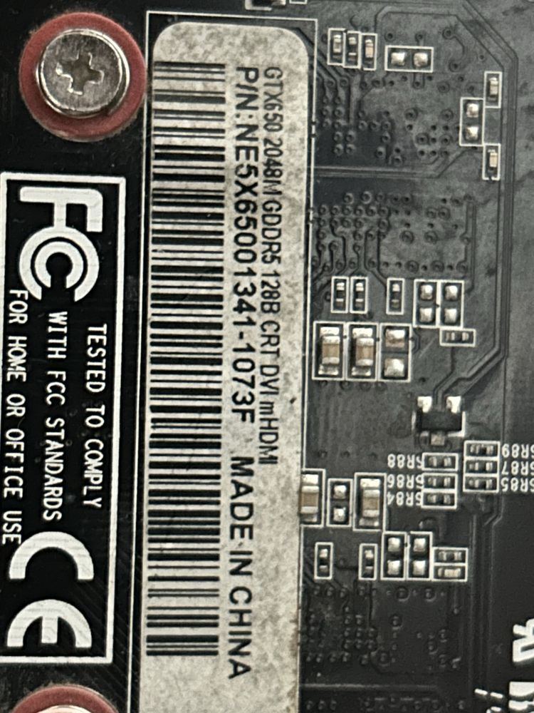 Видеокарта GTX 650 2gt ddr5 128b