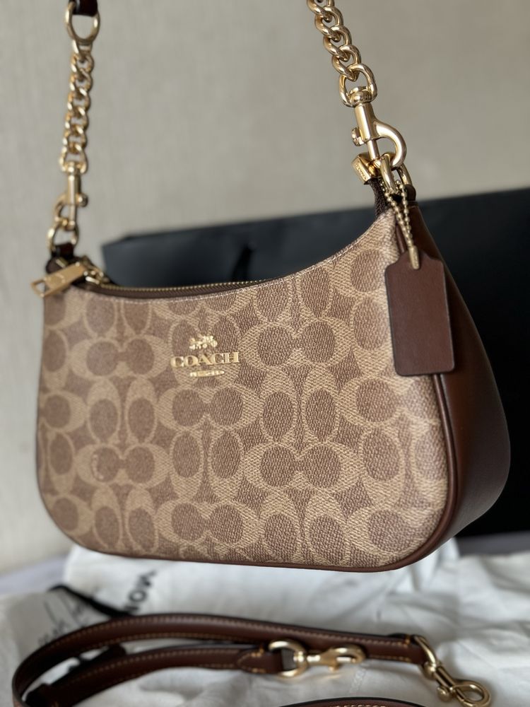 Продам оригинальную сумку Coach Teri Shoulder Bag In Signature Canvas